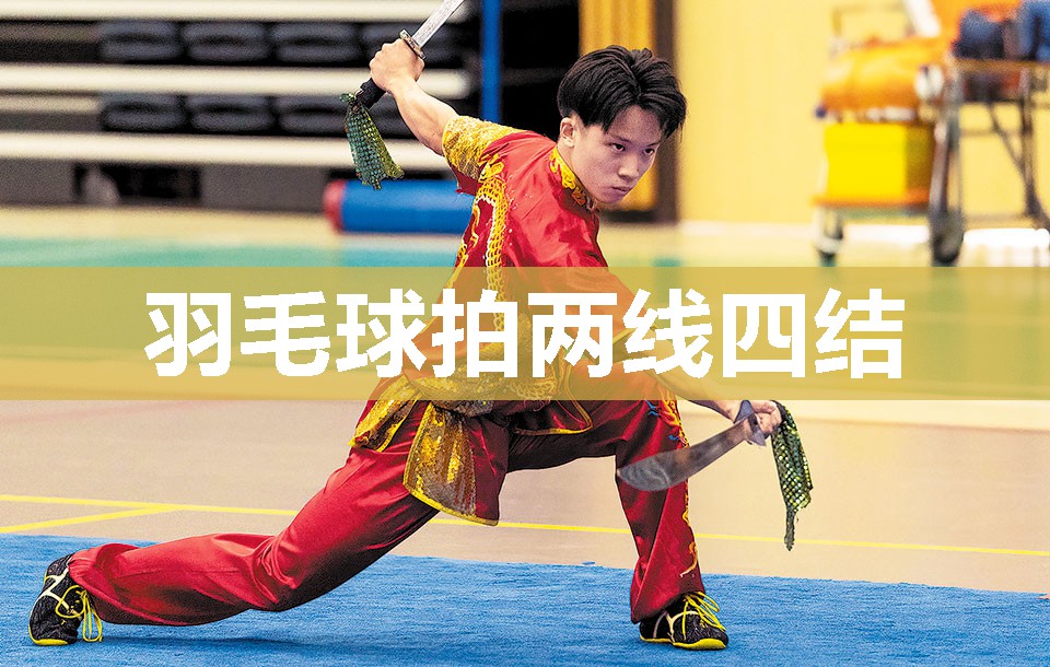 羽毛球拍两线四结