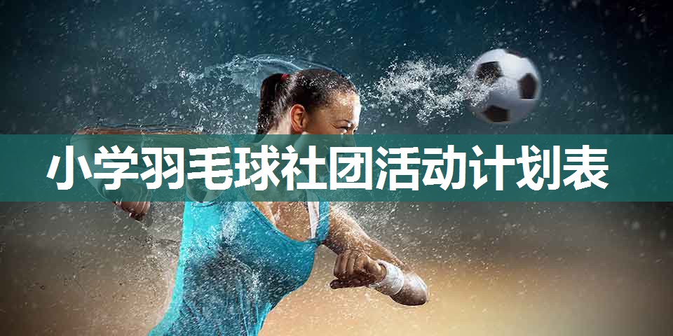 小学羽毛球社团活动计划表