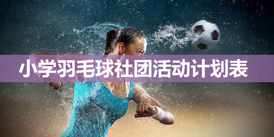 小学羽毛球社团活动计划表 小学羽毛球社团活动计划表